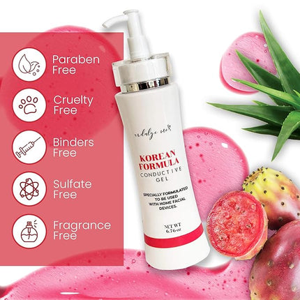 Conductive Gel – Collagen, Ceramide and Hyaluronic Acid, This Gel Primer works as a Face Mask too, Nutrient Dense Ingredients, Many Extracts Imported from Korea. Perfect for Your Microcurrent Device