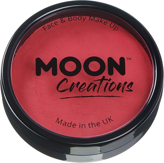 Pro Face & Body Paint Cake Pots by Moon Creations - Magenta - Professional Water Based Face Paint Makeup for Adults, Kids - 1.26oz