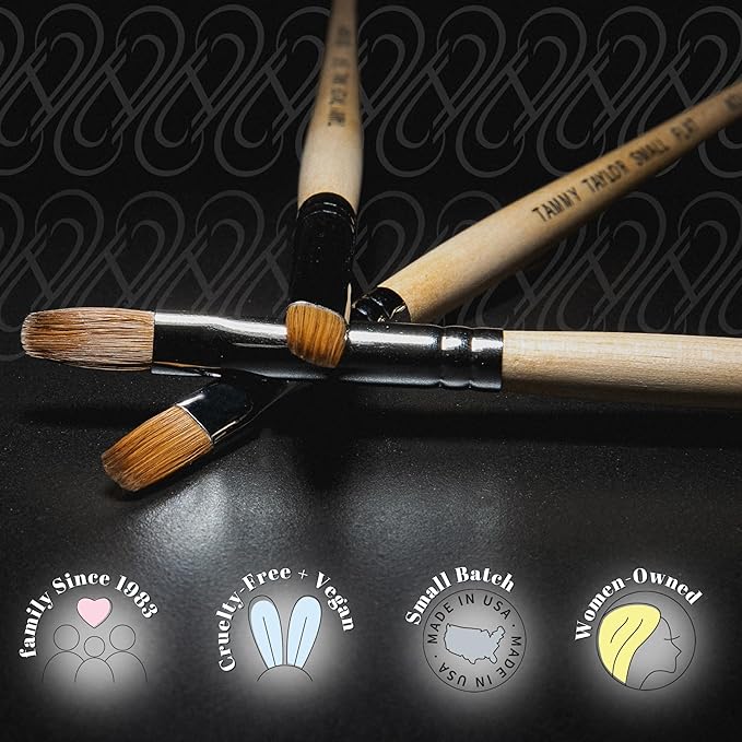 Tammy Taylor Acrylic Nail Brush Cleaner Liquid | Removes Solid Gel Nail Polish, Acrylic Dip Powder | All-in-One Poly Gel Slip Solution + Kolinsky Sable Nail Brush Conditioner, Cleaner & Restorer 16oz