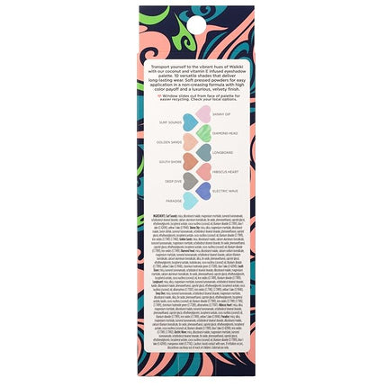 Pacifica Eyeshadow Palette – Waikiki Mineral Eyeshadow, Blendable Shimmer & Matte Shades w/Velvet Matte, Shimmer & Metallic, Cocoa Butter Infused, Talc-Free, Vegan & Cruelty-Free, 0.24 oz 10 Shades