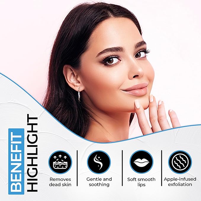 2 in 1 Lip Care Kit with Blueberry Lip Scrubber Exfoliator 28g and Strawberry moisturizing lips balm 20g – lip lightening for dark lips, Dry, Chapped, Cracked Lips (48g)