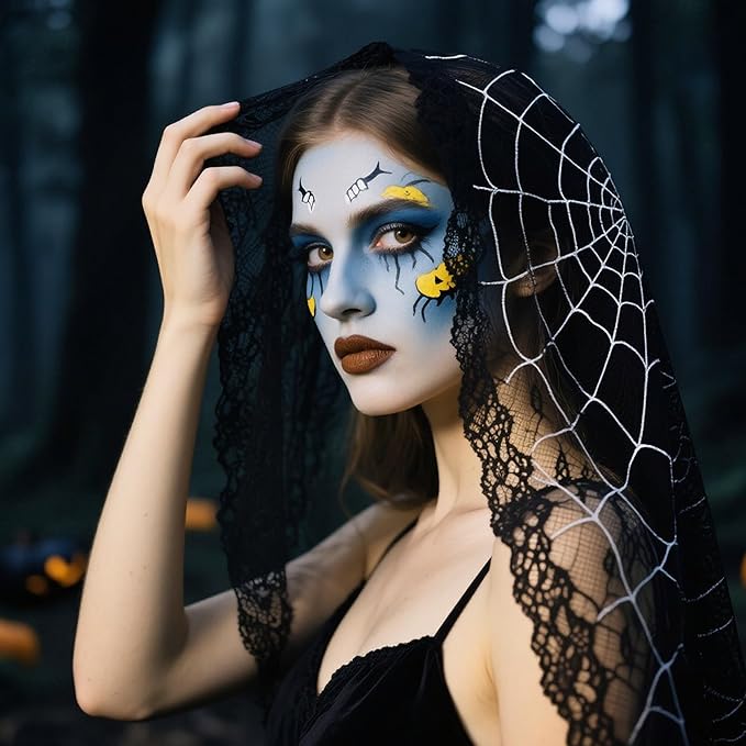 Spooktacular Creations Halloween Face Body Paint Lipstick for Adult, Clown SFX Foundation Cream Makeup for Sports Festival or Stage Makeup Cosplay Party Dress Up (0.13 Oz, Blue)