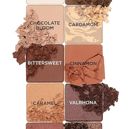 Pacifica Cocoa Nudes Mineral Eyeshadow Palette – 10 Shades Eye Makeup Naked Mineral Eye Shadow - Earth-Tone Rich Chocolate & Praline Neutral Talc-Free Highly Pigmented Cocoa Butter Clean Beauty Vegan