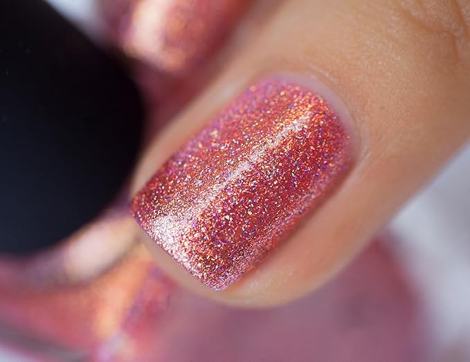 ILNP Citrus Punch - Orange Coral Holographic Nail Polish