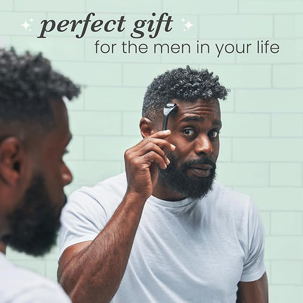 Roller for Face, Beard, Hair - Skincare for Men and Women (Shiny Black)