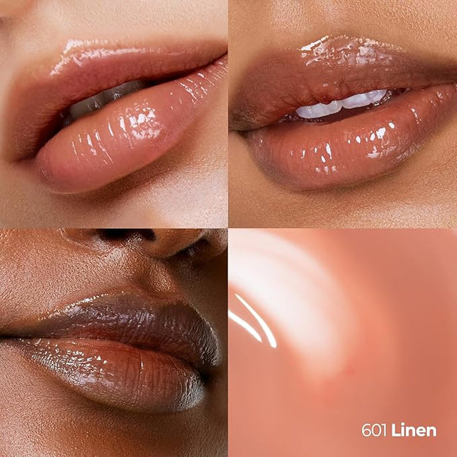 Laka Maxi Glayer Tint 3.8g/0.13oz, Glass Layer of Gloss, Ultra Glow & Vivid Layerable Pigments, High Shine Lip Oil, K-Beauty (#601 Linen)