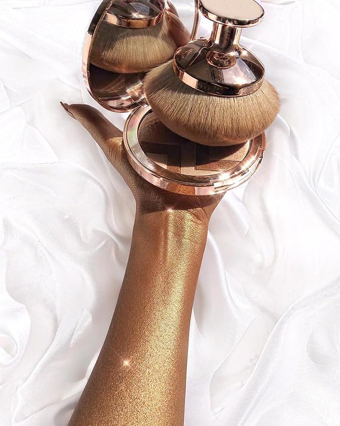 Blend & Blur Extra Large Body Makeup Brush for Self Tanner Tanning Lotion Sunscreen Applicator for Back Leg Makeup, Kabuki Foundation Brush for Liquid Cream Bronzer Brush for Cheeks Face Blush Brush