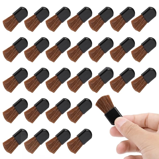 30Pcs Disposable Makeup Brushes Mini Cosmetic Brush Set - Portable Powder Brush for Loose Powder, Foundation, Blush - Beauty Tool for Mixing Liquid, Cream or Cosmetics