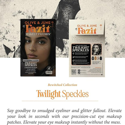 Fazit Makeup Patches - Halloween Twilight Speckles - Glow Up Make-Up Patches - Cute Glitter Makeup Accessories for Women - Cosmetic Glitter for Face