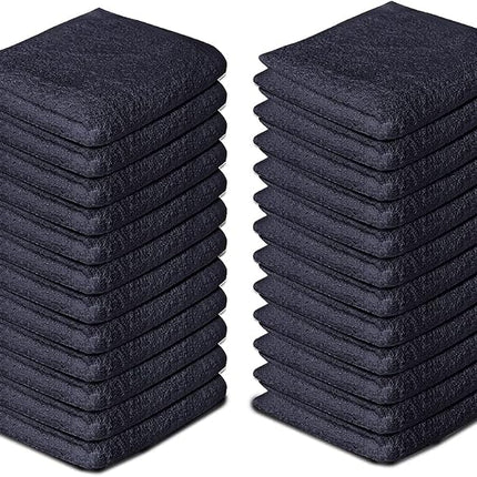 Softolle 100% Cotton Washcloths 60 Pack (12x12 Inches) Soft, Highly Absorbent Washcloth, Face Towels, Wash Cloths for Face, Ring Spun, Bulk Pack (Grey)