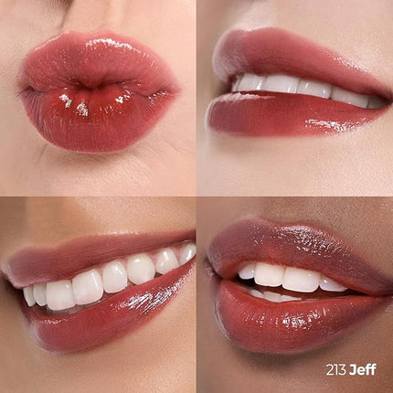 Laka 24HR Bonding Glow Lipstick, 3.7g/0.13oz., Long Lasting High-Shine Lipstick with Rich Color & Glassy Finish (#213 Jeff)