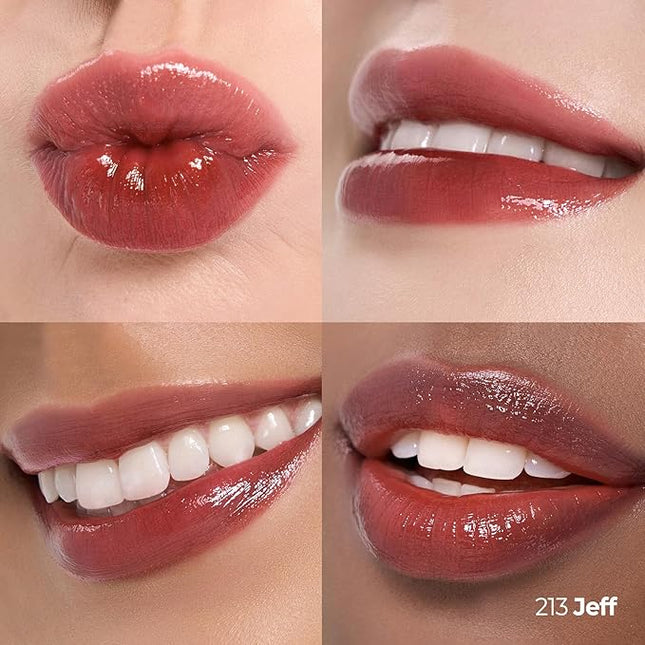 Laka 24HR Bonding Glow Lipstick, 3.7g/0.13oz., Long Lasting High-Shine Lipstick with Rich Color & Glassy Finish (#213 Jeff)