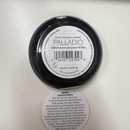 Palladio Baked Bronzer, Highly Pigmented and Easy to Blend, Shimmery Bronzed Glow, Use Dry or Wet, Lasts all day long, Provides Rich Tanning Color Finish, Powder Compact, Illuminating Tan