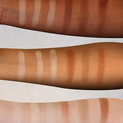 Elizabeth Mott Bronzer Contour Kit & Highlighter Powder Makeup – 6 Blendable Shades for a Natural Sun-Kissed Glow – Long-Lasting, Lightweight, Cruelty-Free & Paraben-Free Face Makeup