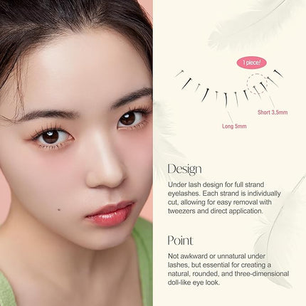 EYEME Eyelash x Artist Collaboration NO.03 – 5 Set Pack, Soft & Natural False Eyelashes, Lightweight Lashes for a Subtle Yet Defined Lash Enhancement, Glue Not Included, K-Beauty