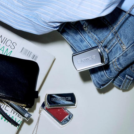 BRAYE LIPSLEEK | Blush for Cheeks & Lips, Korean Makeup Blush, Cool Lip and Cheek Balm, Vegan Cream, Lightweight w/Blendable & Buildable Makeup, Natural Look 12 PEPPY 0.08oz