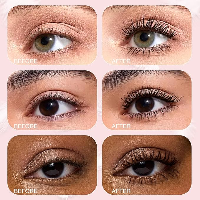 Unidollss Tubing Mascara Brown 2Pcs | Volume & Lengthening Lash Extension Effect, No Clumping, Smudge Proof,Long Lasting, Washable & Cruelty Free for Sensitive Eyes, Gluten Free for 30+ Women