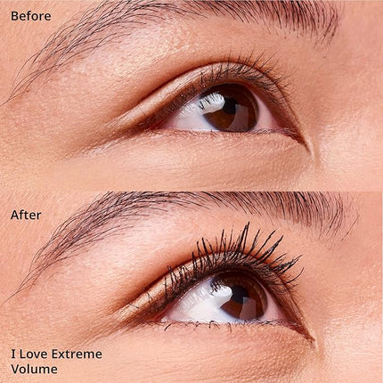 essence | I Love Extreme Volume Mascara (Pack of 1) | Flake Free, Intense & Dramatic Volume | Vegan & Cruelty Free