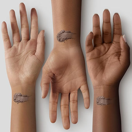 Black Radiance Pressed Powder, Pigment-Rich Matte Finish for Deep Skin Tones, Oil-Absorbing Compact with Mirror & Sponge - Black Coffee