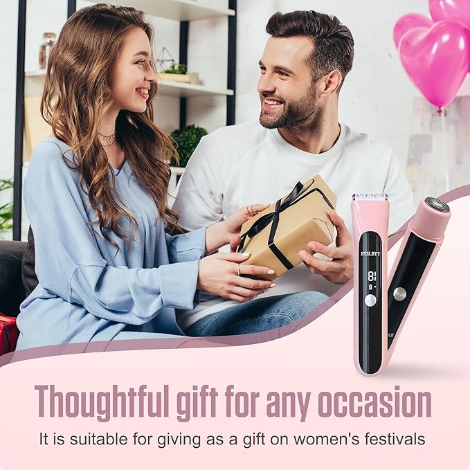 2 in 1 Bikini Trimmer for Women Dual Head Electric Shaver,IPX7 Waterproof Wet & Dry, Painless Shaver for Body Face Private Area Pink