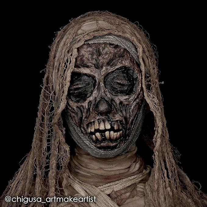 Mehron Makeup Liquid Latex | SFX Makeup | Halloween | Latex Glue for Skin | Prosthetic Glue 1 fl oz (30 ml) (Dark Flesh)