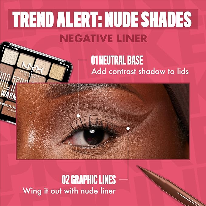 NYX PROFESSIONAL MAKEUP Epic Ink Liner, Waterproof Liquid Eyeliner with Vegan Formula - Milk Chocolate (Brown Matte)