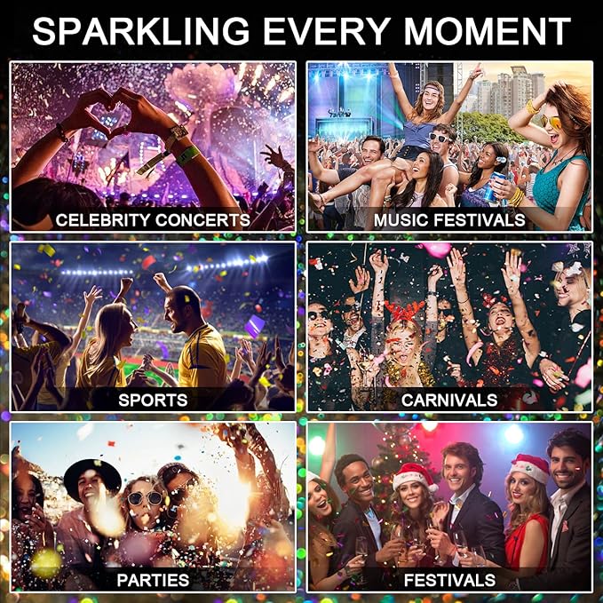 Hair and Body Glitter Spray – Holographic Body Glitter, Long-Lasting Quick-Dry Silver Glitter Hairspray, Shimmer Spray for Face, Clothes, Festival, Rave, Stage, Prom Party Makeup