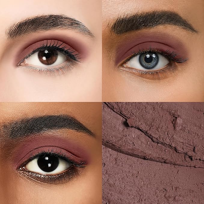 Cream Waterproof Hypoallergenic Eyeshadow Stick, long wear Metallic Glitter Matte Eye Shadow Pencil With Makeup Brush, Eye Brightener, 24 Matte Clay