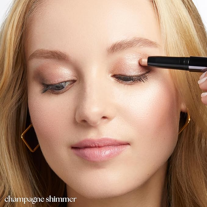 Julep Eyeshadow 101 Cream-to-Powder Waterproof Shadow Stick – Champagne Shimmer – Long-Lasting, Crease-Proof, Medium Golden-Beige Shimmer Cream Eyeshadow with Built-in Smudger