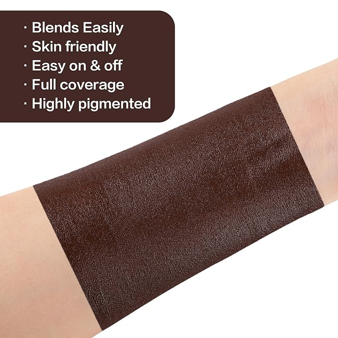 BOBISUKA Brown Face Paint, Oil-based Body Painting Kit, Cream Blendable Facepaint for Halloween Cosplay, Costume, Parties, Stage, Theater, SFX Special Effect Makeup and Hunting Camo