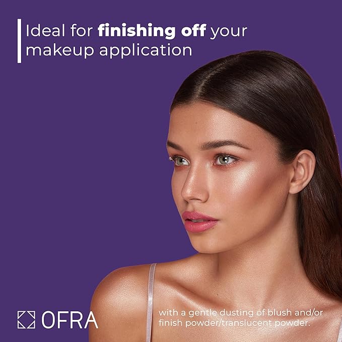 OFRA Makeup Brush #6 Powder - Powder Brush for Pressed, Loose Setting, Blush, Bronzer and Contour - Fluffy Makeup Brush