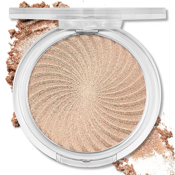 Highlighter Makeup Palette Shimmer Glitter Face Body Illuminator Highlighter Makeup Kit Long Lasting Highly Pigmented Highlighters Makeup Palette #3 Sunflower Gold