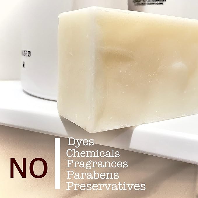 BUFF BAR Bison Tallow Buff Soap Bar, Unscented, (2 pack) - Cleans, Moisturizing, Non-Habit Forming, Soothes, Hydration, Naturally Derived - No Dyes, Chemicals, Fragrances, Preservatives