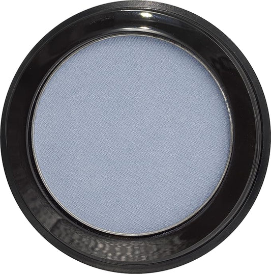Light Blue Silver Grey Shimmering Pressed Powder Single Vegan Eyeshadow; Talc, Paraben & Cruelty Free
