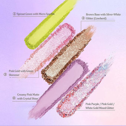 16 Color Dreamy Pastel Eyeshadow Palette-Juicy Girl Edition with Long-Lasting, Blendable and Smudge-Proof, Perfect for Daily Makeup, Dating, Parties (Lively)