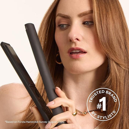 HOT TOOLS Pro Artist Black Gold Ionic 1 1/4 Inch Flat Iron - Use as Straightener for Sleek Straight Hair or Use Rounded Edges for Shiny Curls and Waves, Stylist-Preferred Styles
