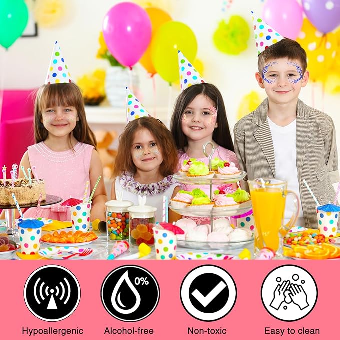 Silver Face Body Glitter Stick, Mermaid Sequins Face Glitter Gel, Singer Concerts Music Festival Rave Accessories,Holographic Chunky Glitter Makeup for Lip Eye Hair Body