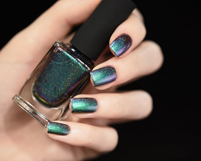 ILNP Sirène (H) - Green, Blue, Violet, Red, Gold Color Shifting Holographic Ultra Chrome Nail Polish