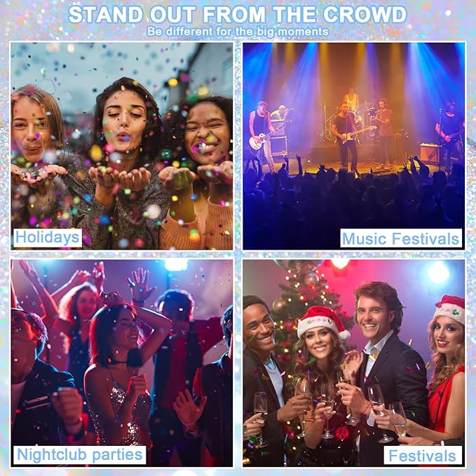 Hair and Body Glitter Spray, Shimmering Powder Sparkle Powder Makeup, Glitter Loose Sparkle Makeup for Body Highlighter,Festival Prom Rave Accessories (Glint-Rainbow)