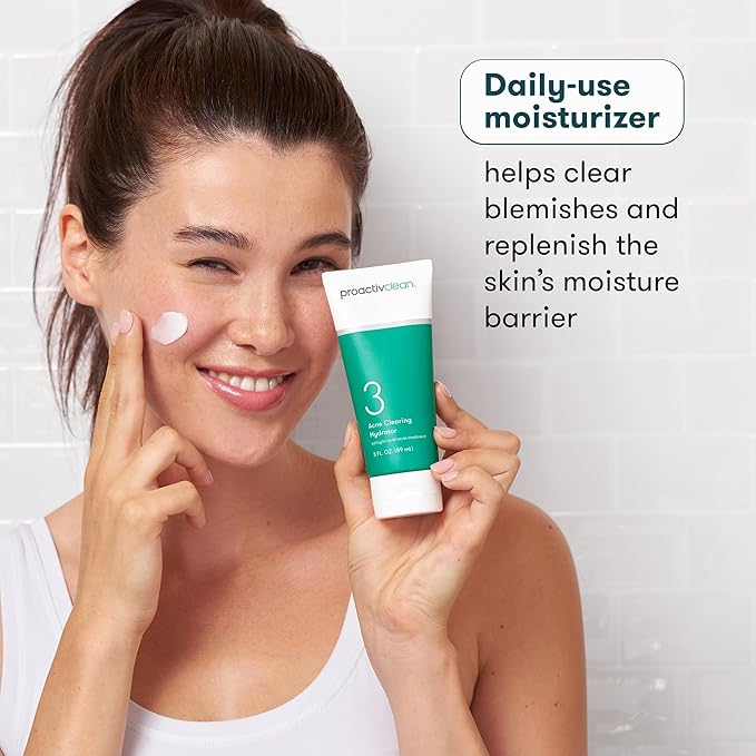 Proactiv Clean Acne Clearing Hydrator- Gentle Daily Face Moisturizer for Women and Men- Salicylic Acid Acne Treatment Cream Facial Lotion with Hyaluronic Acid and Vitamin E- 3oz