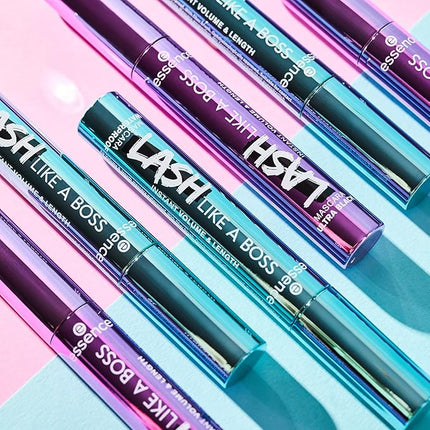 essence | Lash Like A Boss Instant Volume & Length Mascara | Ultra Black Color & Curved Fiber Brush | Vegan & Cruelty Free | Free From Parabens & Microplastic Particles