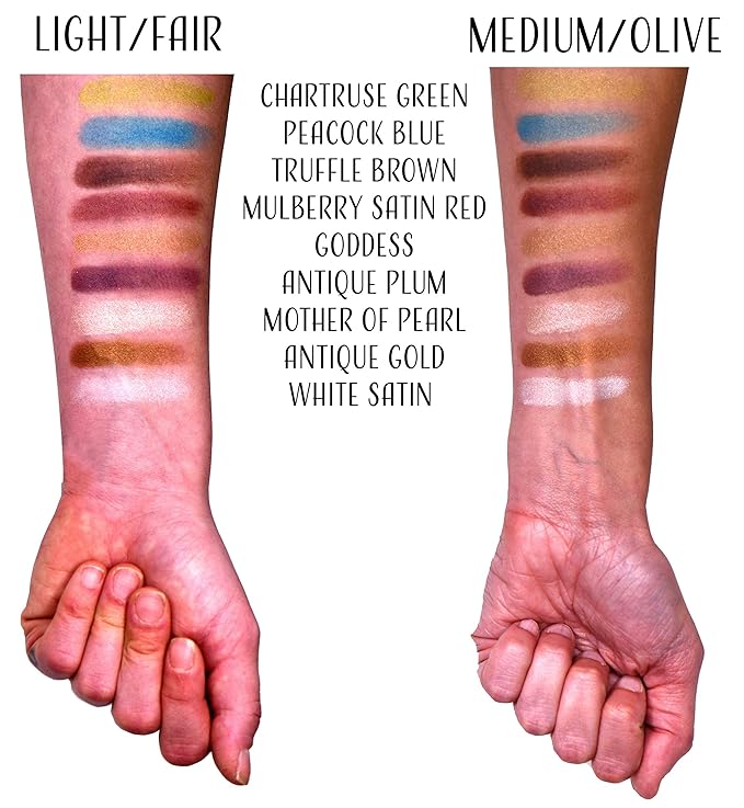 White Satin Snowflake Pearl Shimmer Finish Pressed Powder Single Vegan Eyeshadow; Talc, Paraben & Cruelty Free