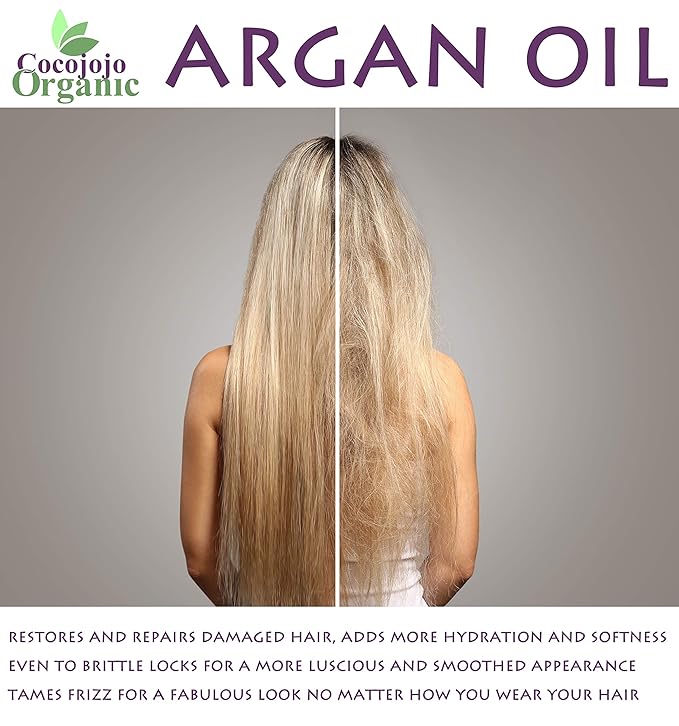 cocojojo Pure Deodorized Argan Oil - All Natural - Moroccan Argan Oil - Filtered to Reduce Smell - Perfect for Skin, Face, Hair, Nails - Reduced Scent - (1 Gallon)