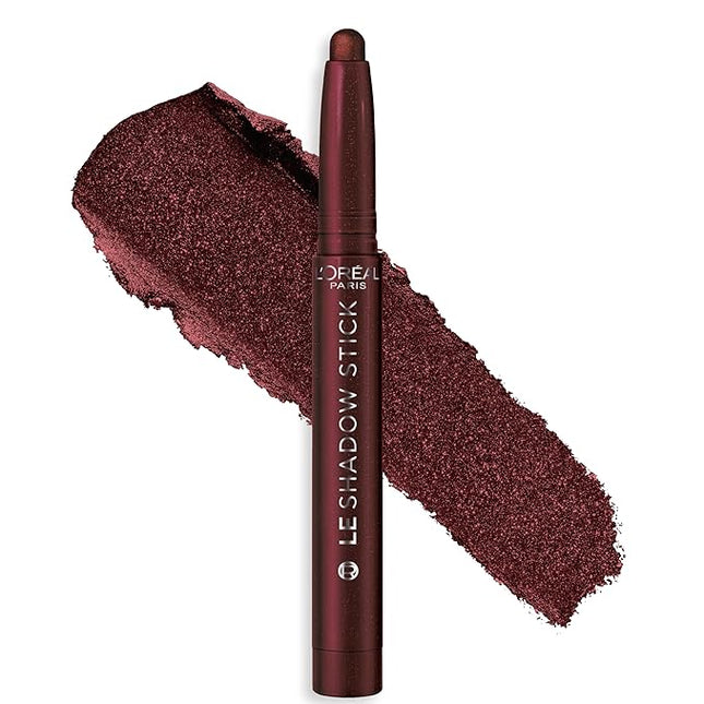 L'Oreal Paris Makeup Le Shadow Stick Eyeshadow, Blendable, Smudge-Resistant, Smokey Cream Eyeshadow, 125 Starry Bordeaux