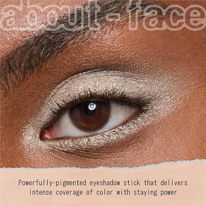about-face Shadowstick – Long-Wear Cream Eyeshadow Stick – Matte & Pearly Finishes – Vegan, Cruelty-Free, Clean Beauty – 0.049 oz (Lotus Leaf- Pearly Champagne)