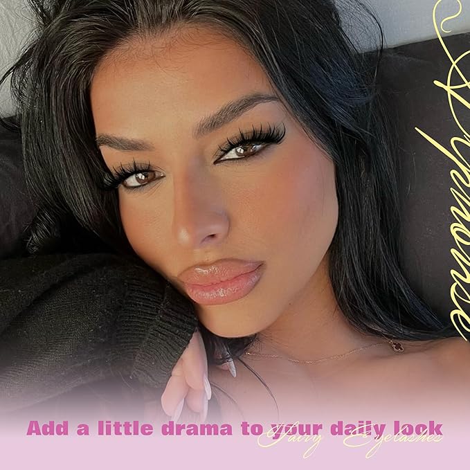 Cat Eye Lashes Manga False Eyelashes Wispy Lashes Strips Anime Fake Eyelashes with Spikes Wispy Lashes 9 Pairs Faux Mink Lashes 8-16mm Lash Extension by ALPHONSE