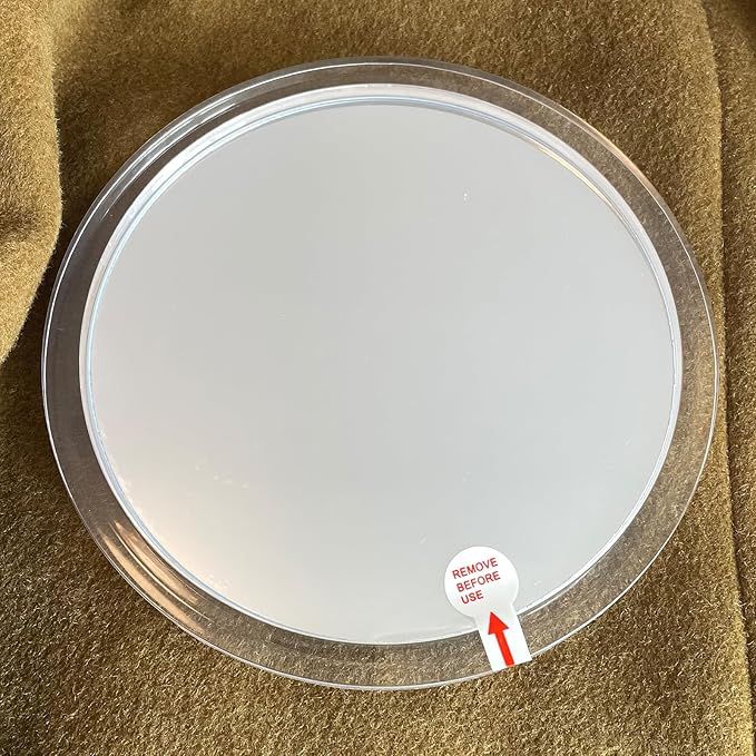 Fogless Shower Mirror for Shaving and Makeup with 3 Removable Powerful Suction Cups, Shatterproof Anti Fog Mirror for Shower and Bathroom, Glassless Safety Kids Mirror