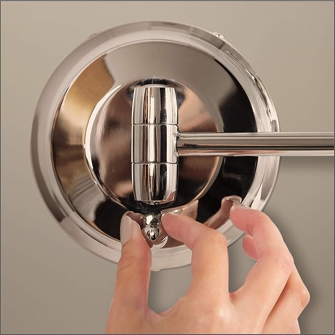 Zadro 11" LED Wall Mounted Makeup Mirror 5X/1X Shaving Mirror Plug in or Battery Operated Vanity Mirrors for Wall (Large | 5X/1X | 11" x 14.5", Polished Nickel)