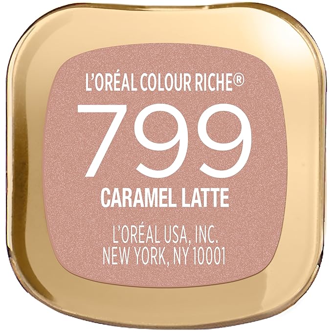 L'Oreal Paris Colour Riche Original Creamy, Hydrating Satin Lipstick with Argan Oil and Vitamin E, Caramel Latte , 1 Count