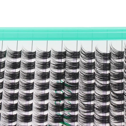 Bodermincer 280pcs XXXL Tray-M12-10-12-14-16mm Mixed D Curl Wide Cluster False Eyelash Individual Cluster EyeLashes Grafting Fake False Eyelashes Eyelash Extension (XXXL Tray-M12-10-12-14-16mm Mixed)